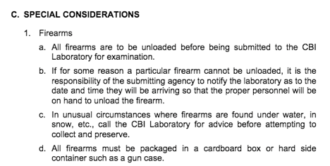 CBI special considerations