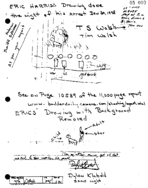 The fax Ron Aigner sent JCSO telling them Harris' crime scene drawing of the van break-in actually depicted sodomy.