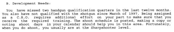 Neil Gardner missed qualifications, but shot at the Sharpshooter level