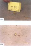 Item #2352: “One fired Speer 45 auto caliber cartridge case”